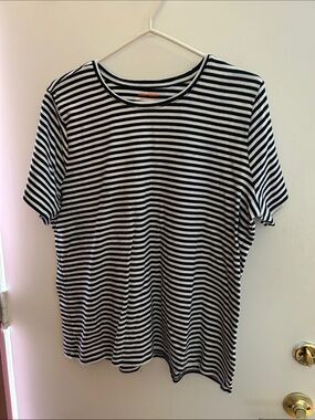 Joe Fresh Black and White Striped Tee